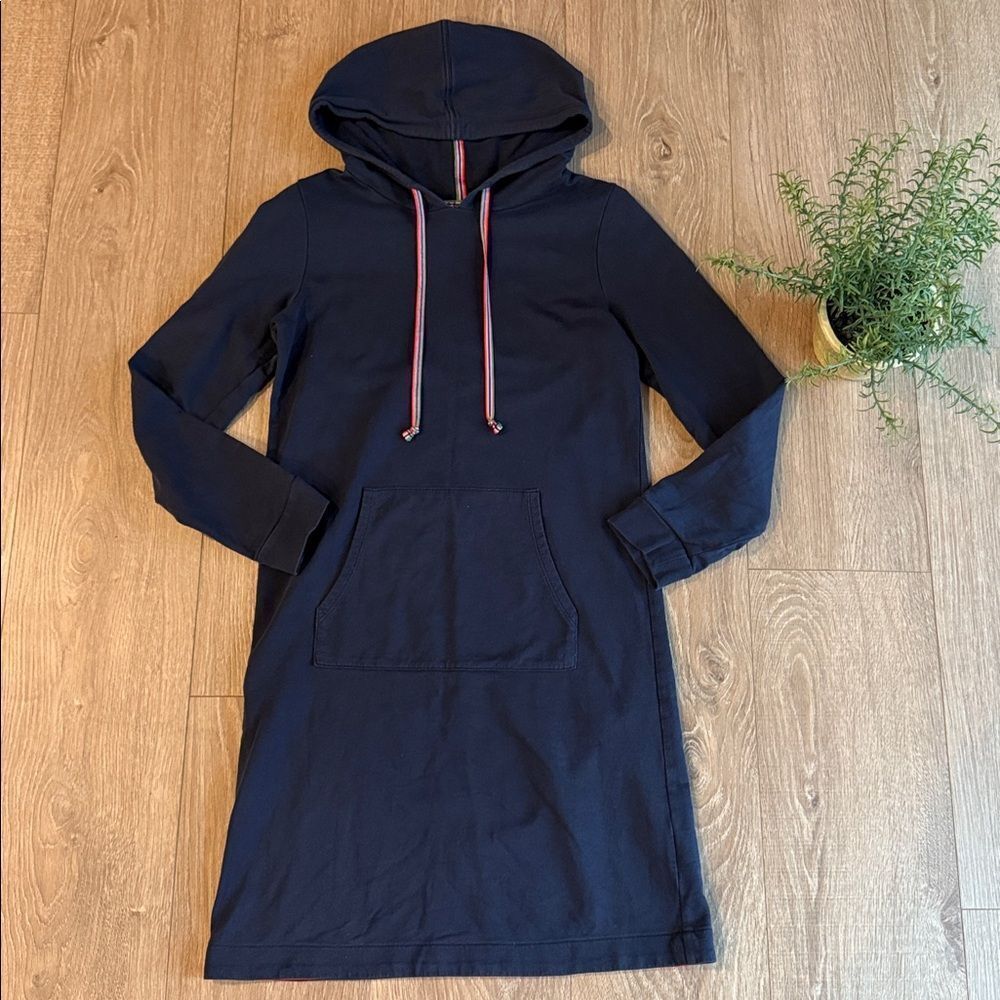BODEN ORIEL HOODED SWEATSHIRT DRESS IN NAVY SIZE 4 - Picture 4 of 9